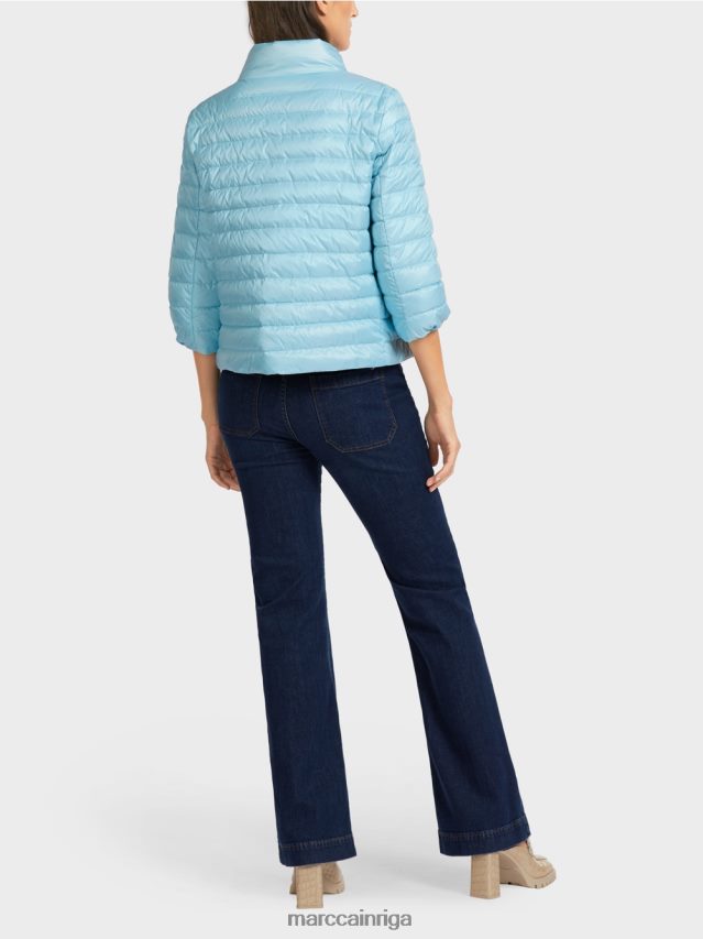 apģērbs atmosfēras zils VRBHXD301 Marc Cain \"pārdomāt kopā\" ​​stepēta jaka