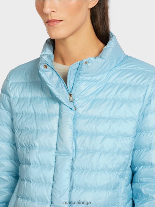 apģērbs atmosfēras zils VRBHXD301 Marc Cain \"pārdomāt kopā\" ​​stepēta jaka