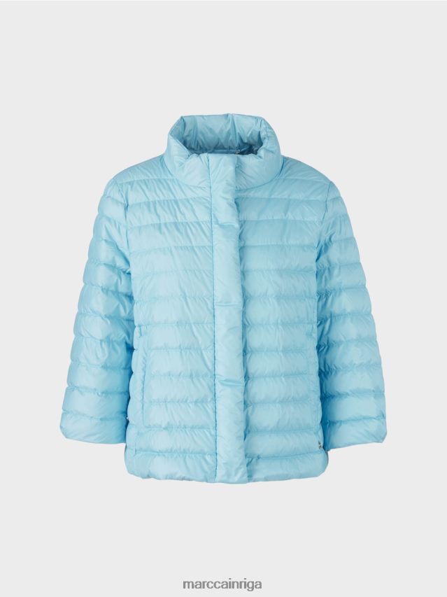 apģērbs atmosfēras zils VRBHXD301 Marc Cain \"pārdomāt kopā\" ​​stepēta jaka