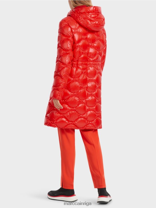 apģērbs campari VRBHXD244 Marc Cain stepēts \"pārdomāt kopā\" ​​mētelis