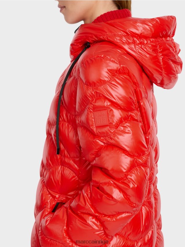 apģērbs campari VRBHXD244 Marc Cain stepēts \"pārdomāt kopā\" ​​mētelis