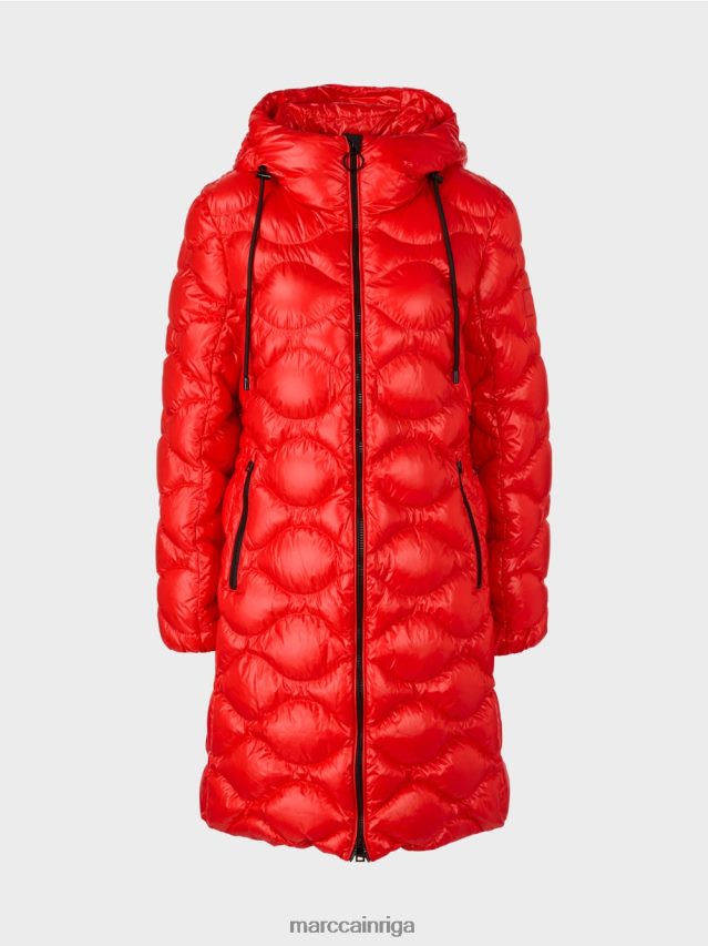 apģērbs campari VRBHXD244 Marc Cain stepēts \"pārdomāt kopā\" ​​mētelis