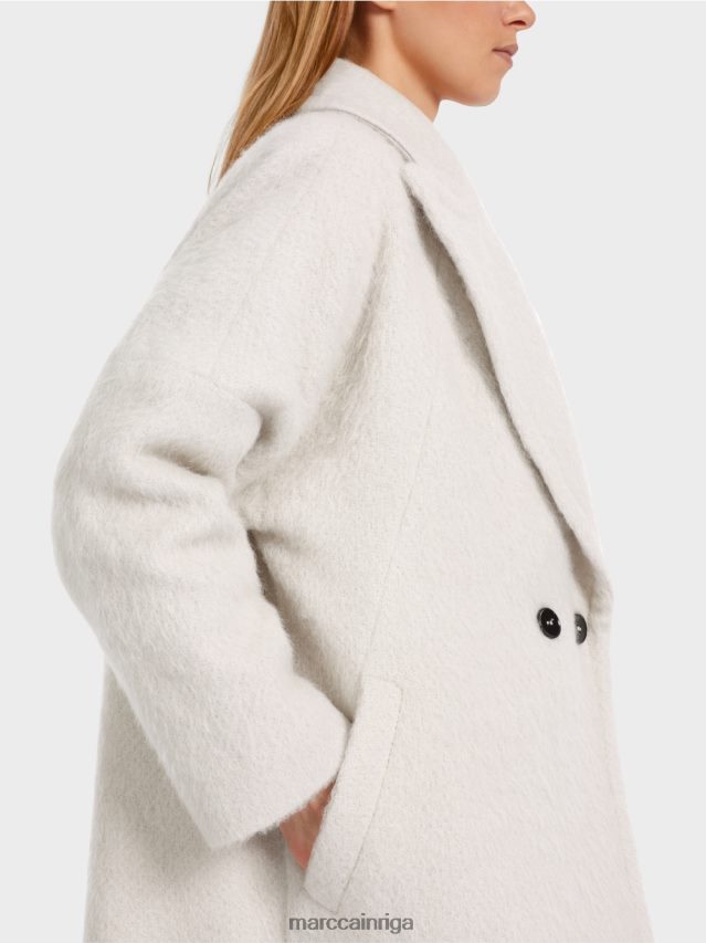 apģērbs dūmi VRBHXD232 Marc Cain mētelis lielizmēra izskatā