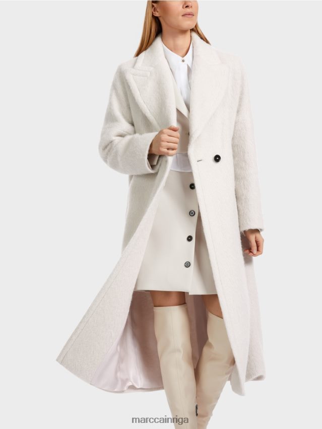 apģērbs dūmi VRBHXD232 Marc Cain mētelis lielizmēra izskatā