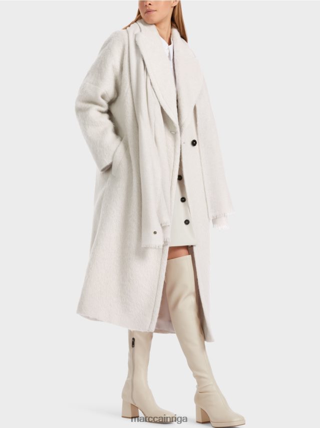 apģērbs dūmi VRBHXD232 Marc Cain mētelis lielizmēra izskatā