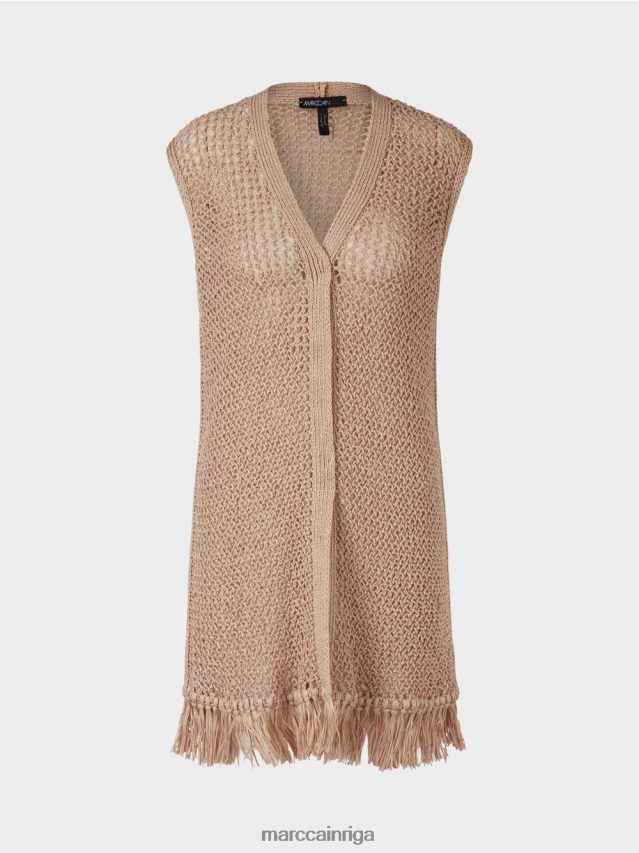 apģērbs dziļas smiltis VRBHXD271 Marc Cain \"pārdomāt kopā\" ​​adīta veste