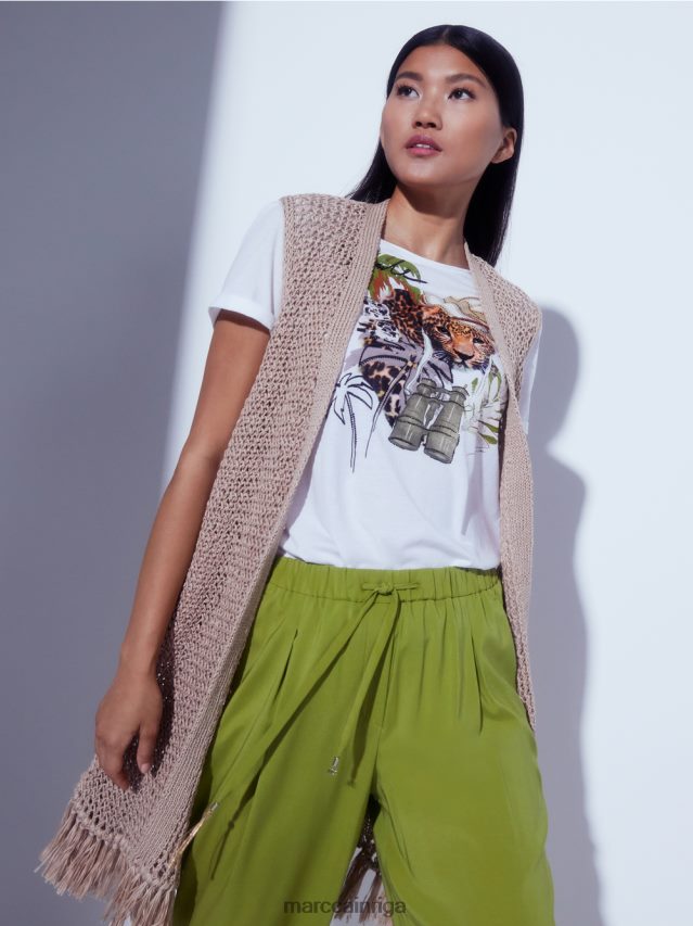 apģērbs dziļas smiltis VRBHXD271 Marc Cain \"pārdomāt kopā\" ​​adīta veste