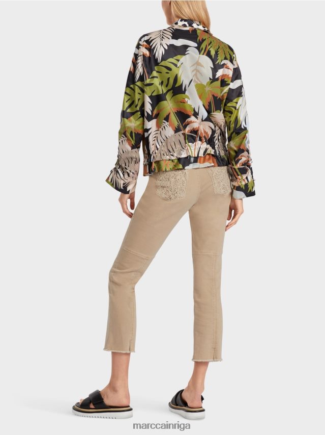 apģērbs dziļi olīvzaļa VRBHXD272 Marc Cain \"pārdomāt kopā\" ​​āra jaka