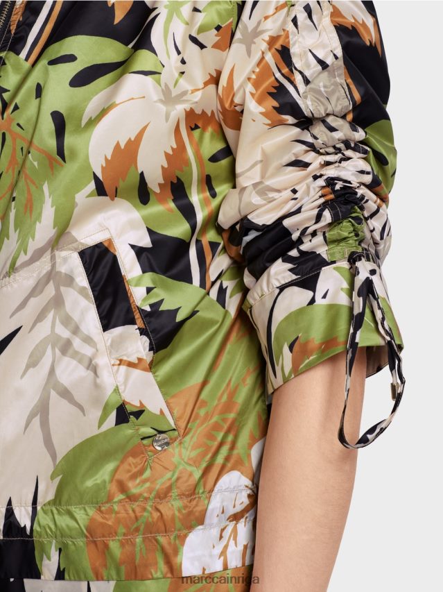 apģērbs dziļi olīvzaļa VRBHXD272 Marc Cain \"pārdomāt kopā\" ​​āra jaka