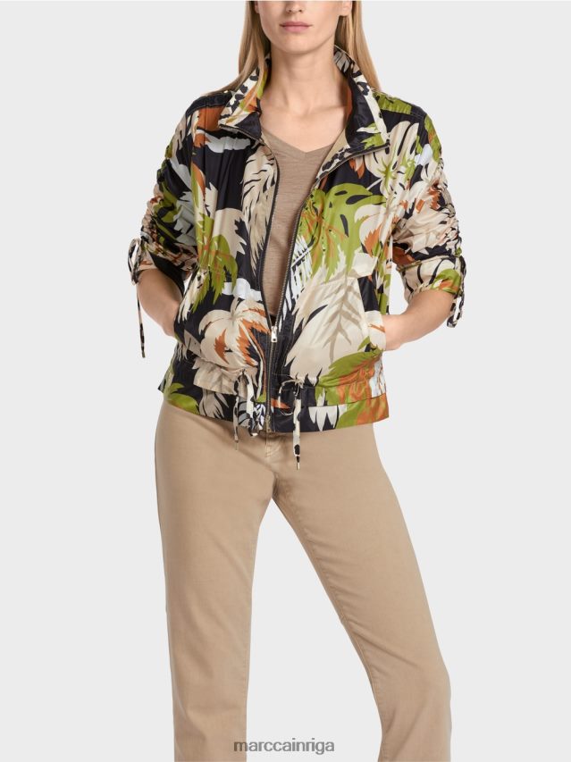 apģērbs dziļi olīvzaļa VRBHXD272 Marc Cain \"pārdomāt kopā\" ​​āra jaka