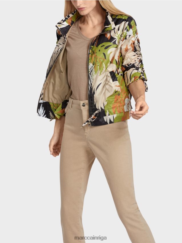 apģērbs dziļi olīvzaļa VRBHXD272 Marc Cain \"pārdomāt kopā\" ​​āra jaka