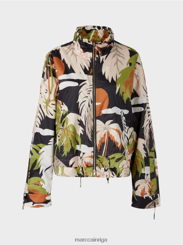 apģērbs dziļi olīvzaļa VRBHXD272 Marc Cain \"pārdomāt kopā\" ​​āra jaka