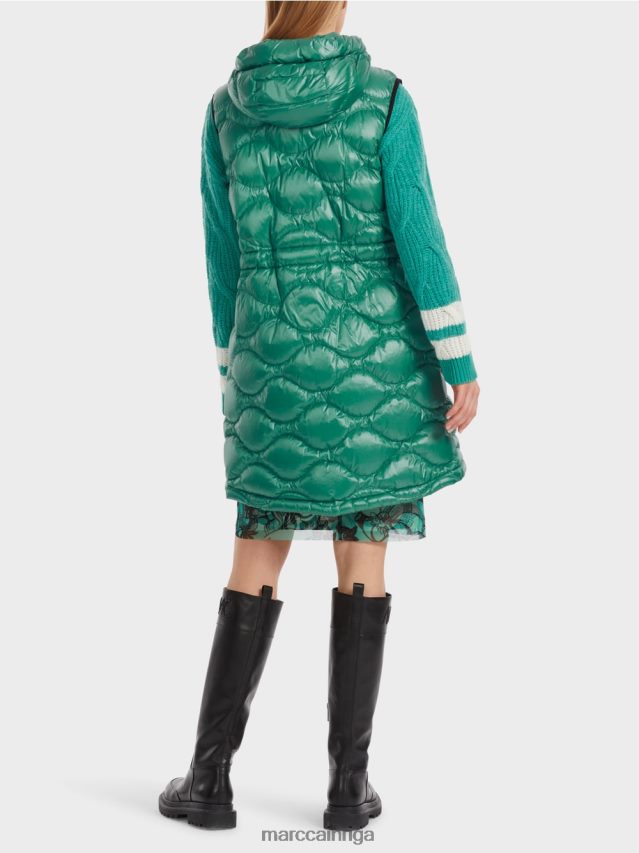 apģērbs emalja VRBHXD216 Marc Cain gara \"pārdomāt kopā\" ​​stepēta veste