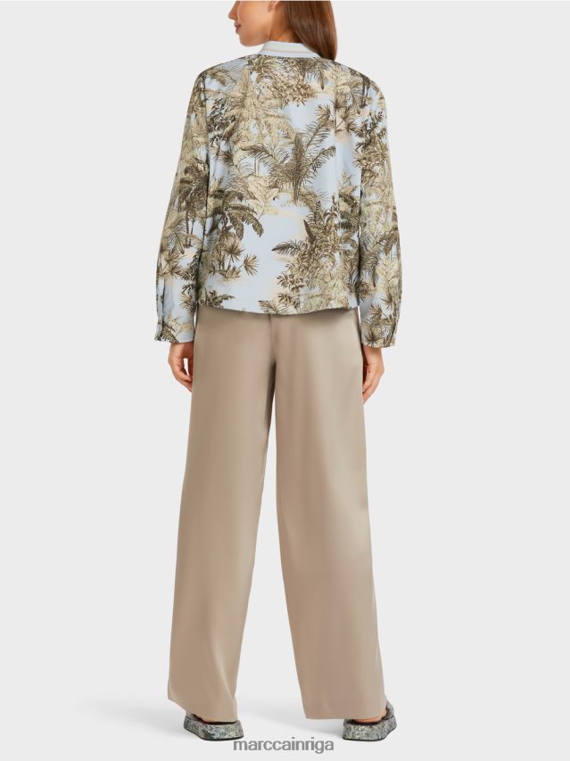 apģērbs gaiši pūderzils VRBHXD275 Marc Cain \"pārdomāt kopā\" ​​āra jaka