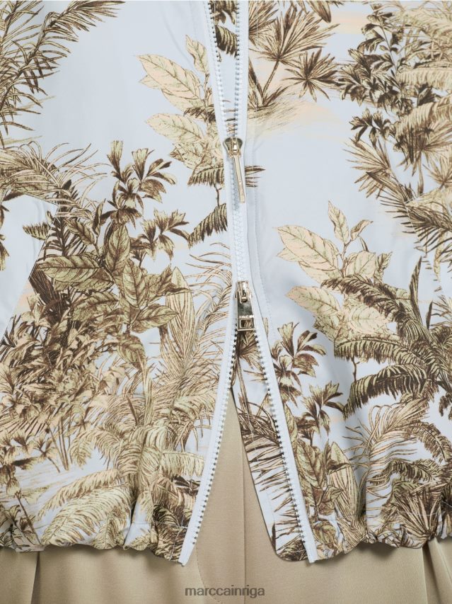 apģērbs gaiši pūderzils VRBHXD275 Marc Cain \"pārdomāt kopā\" ​​āra jaka