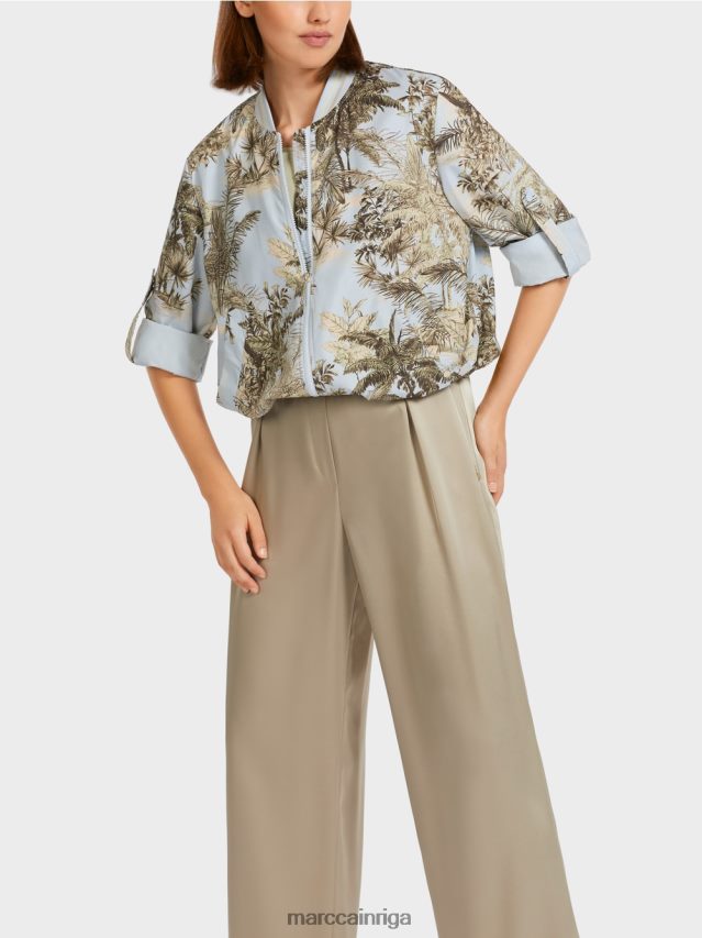 apģērbs gaiši pūderzils VRBHXD275 Marc Cain \"pārdomāt kopā\" ​​āra jaka