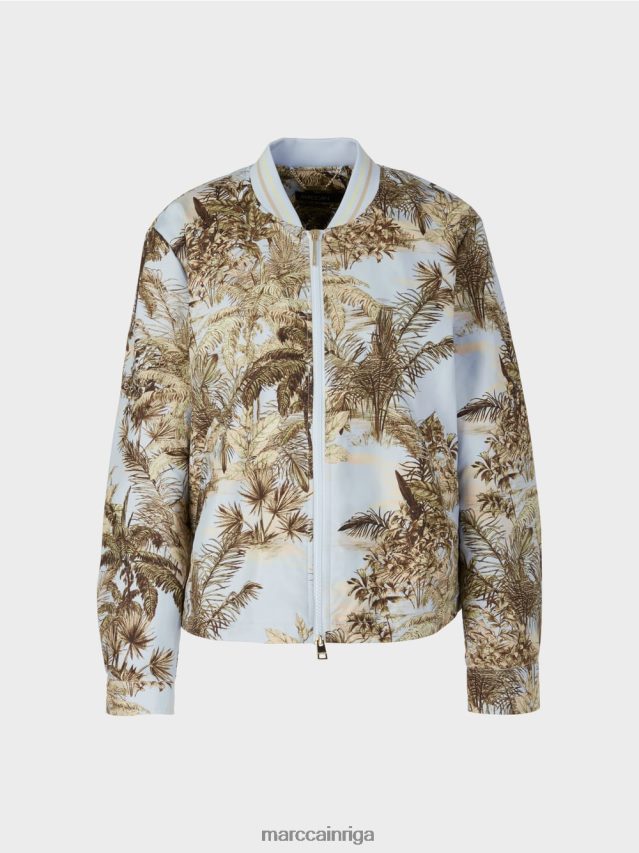 apģērbs gaiši pūderzils VRBHXD275 Marc Cain \"pārdomāt kopā\" ​​āra jaka