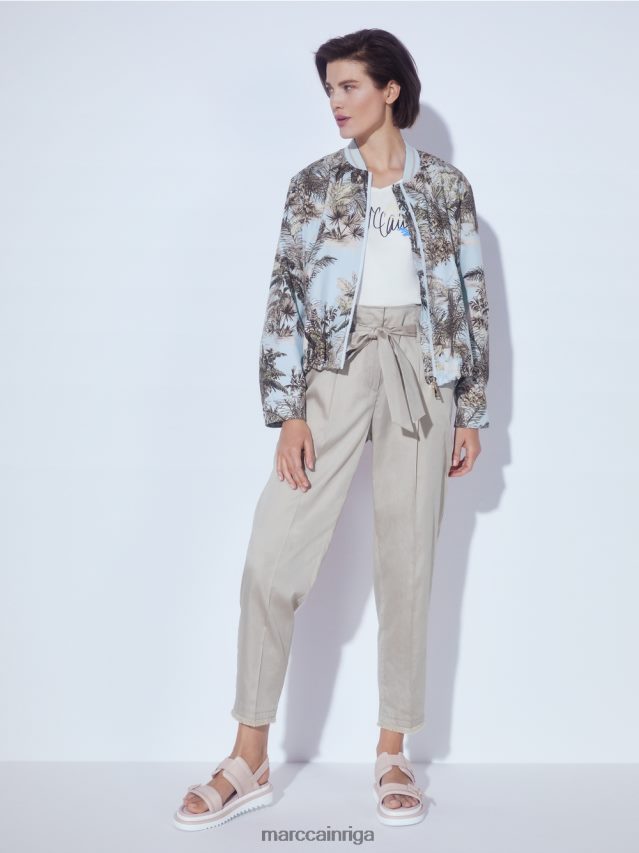 apģērbs gaiši pūderzils VRBHXD275 Marc Cain \"pārdomāt kopā\" ​​āra jaka