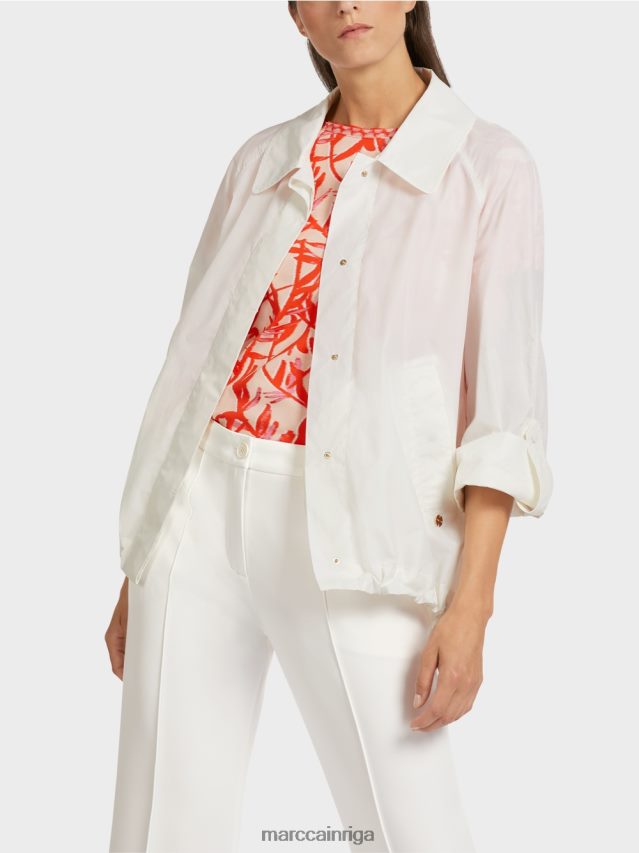 apģērbs gandrīz balts VRBHXD277 Marc Cain \"pārdomāt kopā\" ​​āra jaka