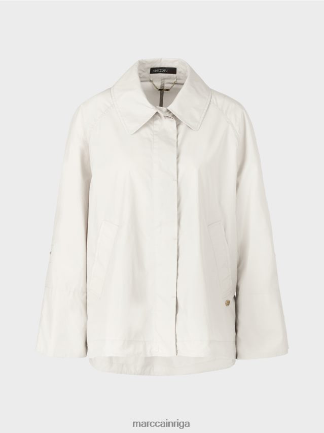 apģērbs gandrīz balts VRBHXD277 Marc Cain \"pārdomāt kopā\" ​​āra jaka