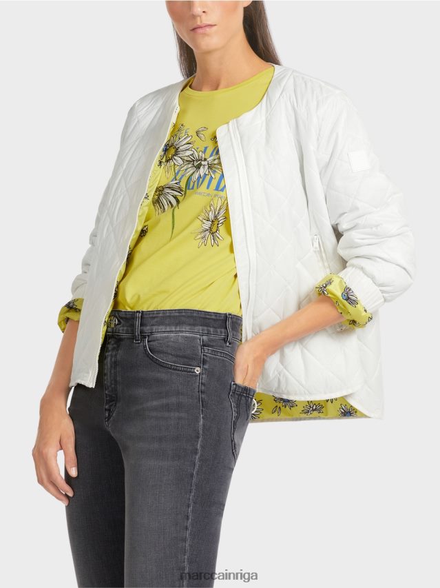 apģērbs gandrīz balts VRBHXD288 Marc Cain \"pārdomāt kopā\" ​​āra jaka