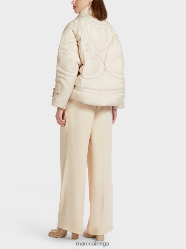 apģērbs krēms VRBHXD294 Marc Cain \"pārdomāt kopā\" ​​stepēta jaka