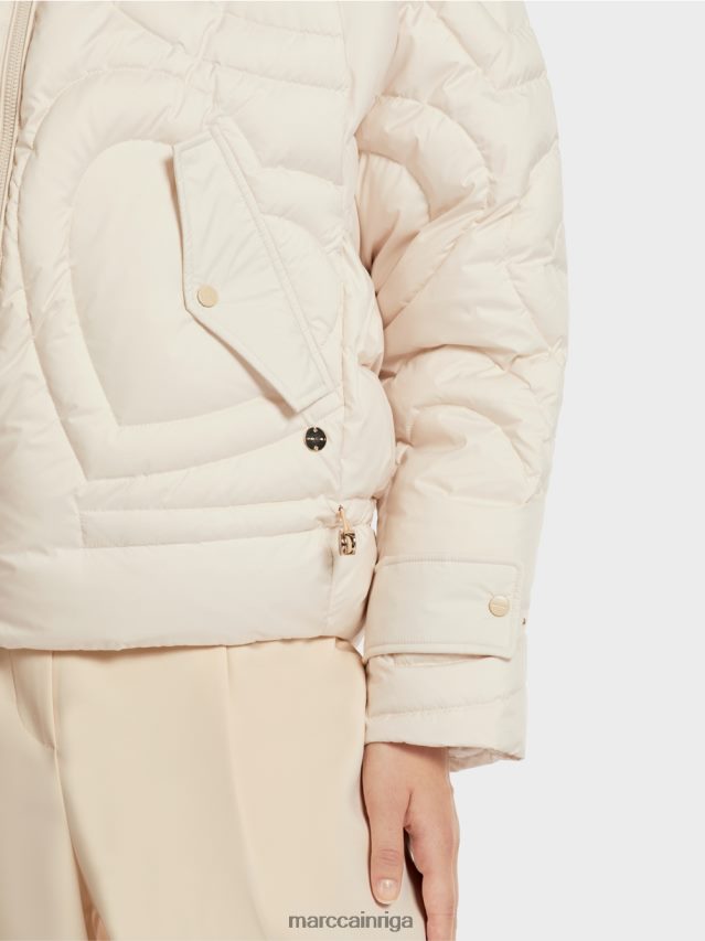 apģērbs krēms VRBHXD294 Marc Cain \"pārdomāt kopā\" ​​stepēta jaka