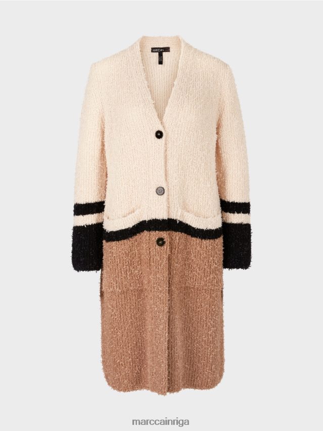 apģērbs krēms VRBHXD297 Marc Cain mētelis \"adīts Vācijā\"