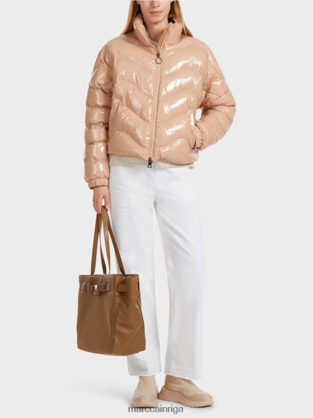 apģērbs mīksta māla brūna VRBHXD239 Marc Cain stepēta jaka ar 3m thinsulate