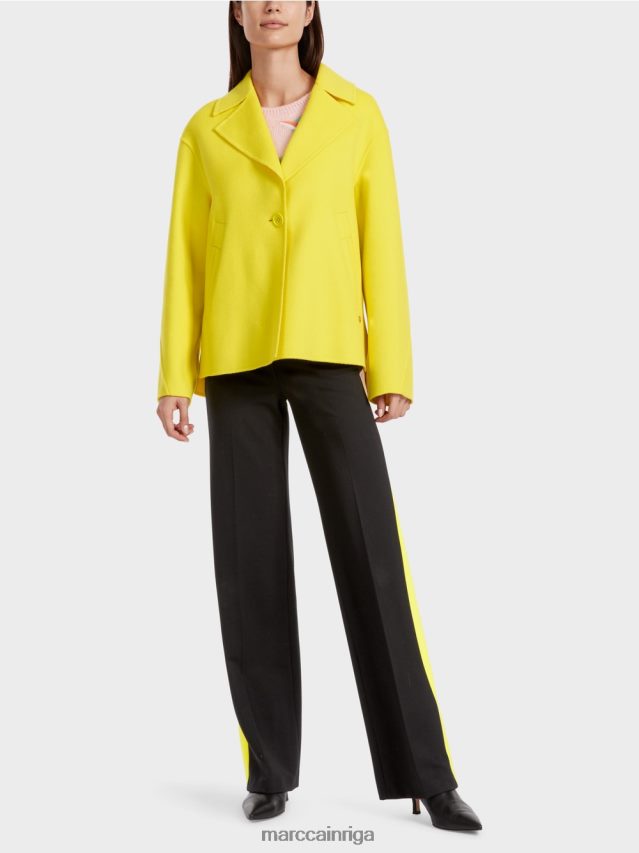 apģērbs mīksts citrons VRBHXD266 Marc Cain vilnas āra jaka