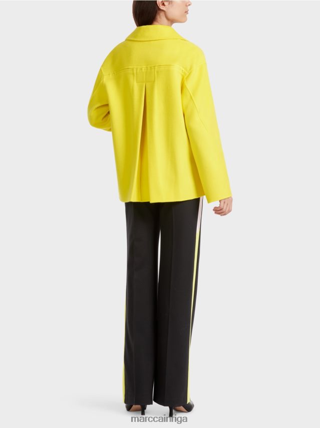 apģērbs mīksts citrons VRBHXD266 Marc Cain vilnas āra jaka
