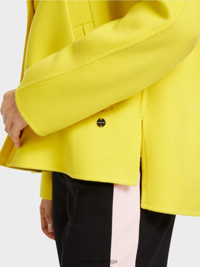 apģērbs mīksts citrons VRBHXD266 Marc Cain vilnas āra jaka