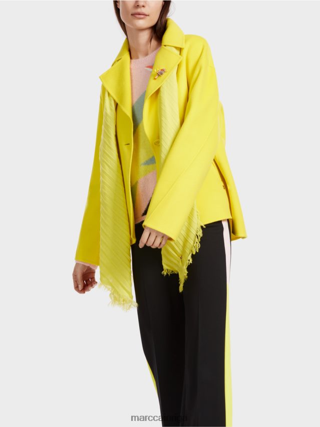 apģērbs mīksts citrons VRBHXD266 Marc Cain vilnas āra jaka