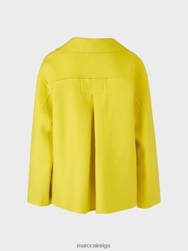 apģērbs mīksts citrons VRBHXD266 Marc Cain vilnas āra jaka