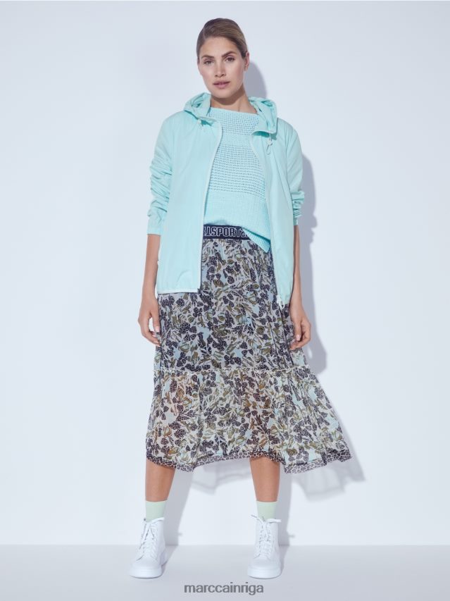 apģērbs mīksts jumta logs VRBHXD279 Marc Cain viegla āra jaka ar kapuci