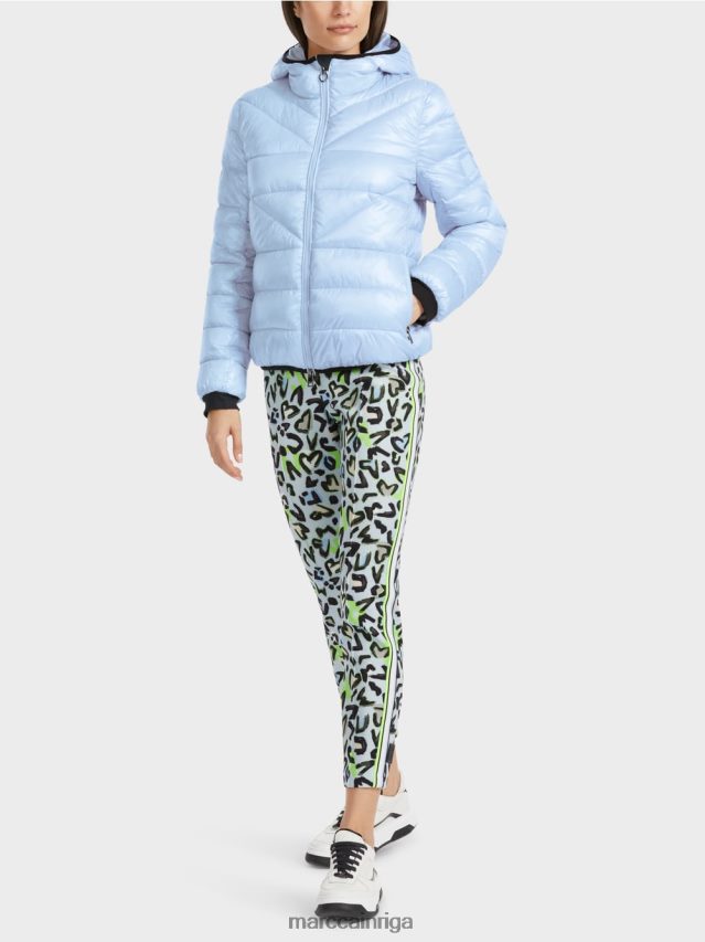 apģērbs mīksts pulveris zils VRBHXD257 Marc Cain "pārdomāt kopā" ​​āra jaka