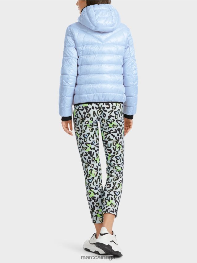 apģērbs mīksts pulveris zils VRBHXD257 Marc Cain \"pārdomāt kopā\" ​​āra jaka