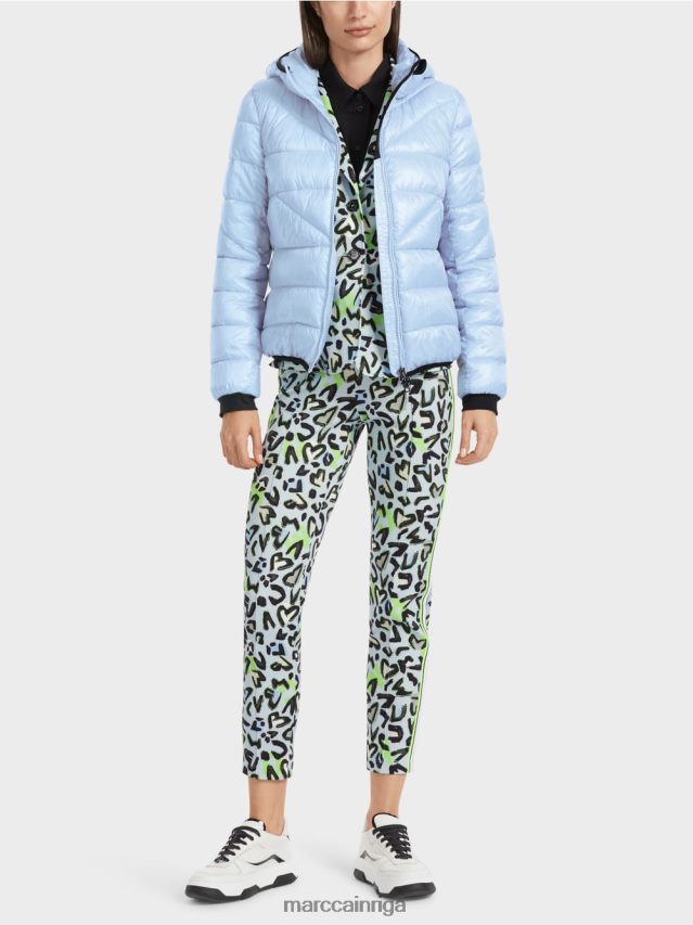 apģērbs mīksts pulveris zils VRBHXD257 Marc Cain \"pārdomāt kopā\" ​​āra jaka