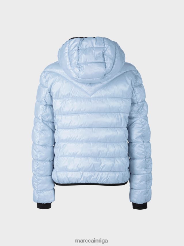 apģērbs mīksts pulveris zils VRBHXD257 Marc Cain \"pārdomāt kopā\" ​​āra jaka