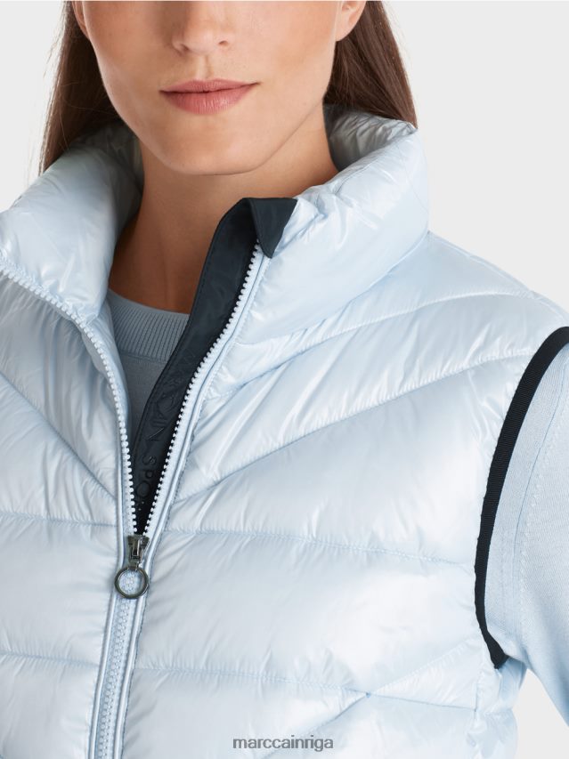 apģērbs mīksts pulveris zils VRBHXD260 Marc Cain \"pārdomāt kopā\" ​​stepēta veste