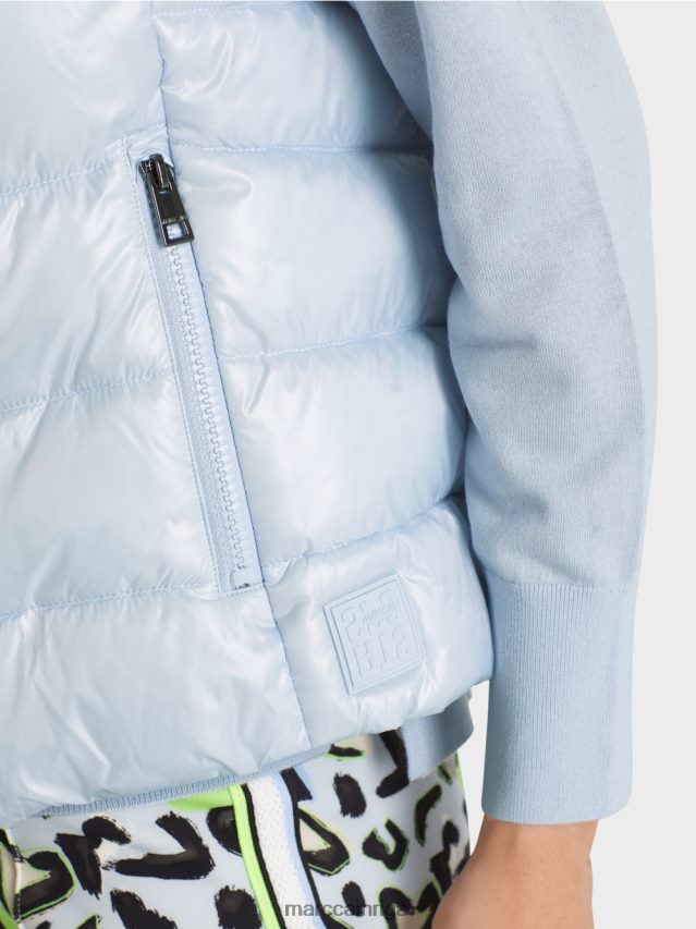 apģērbs mīksts pulveris zils VRBHXD260 Marc Cain \"pārdomāt kopā\" ​​stepēta veste