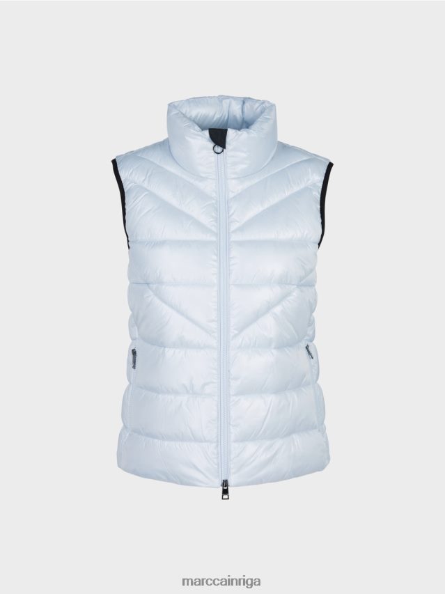 apģērbs mīksts pulveris zils VRBHXD260 Marc Cain \"pārdomāt kopā\" ​​stepēta veste