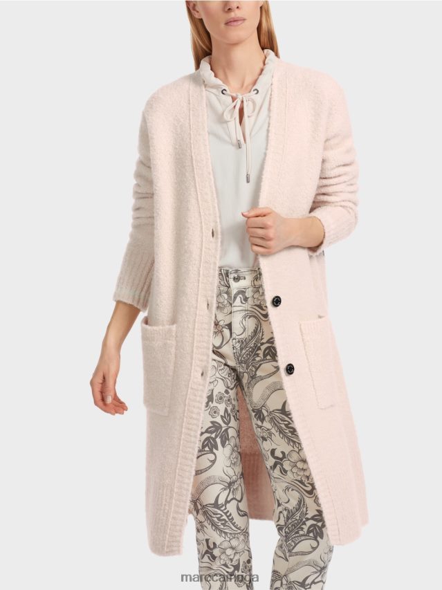 apģērbs mandeļu zieds VRBHXD220 Marc Cain adīts \"pārdomāt kopā\" ​​mētelis