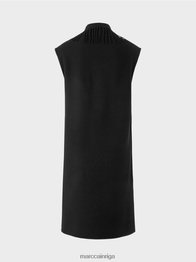 apģērbs melns VRBHXD226 Marc Cain gara veste ar bārkstīm