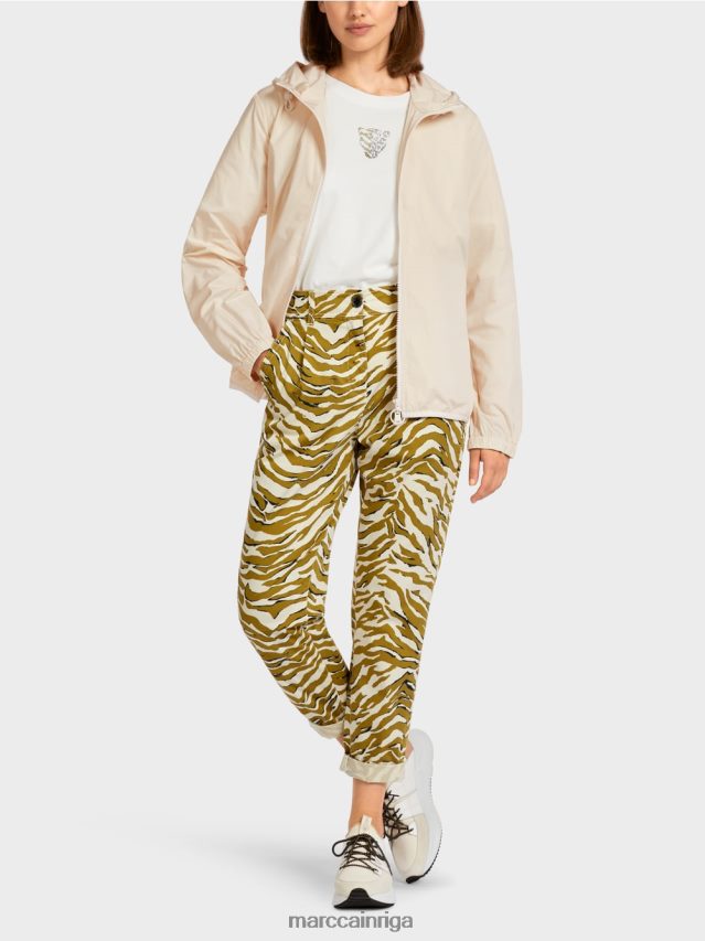 apģērbs pūderkrēms VRBHXD278 Marc Cain viegla āra jaka ar kapuci