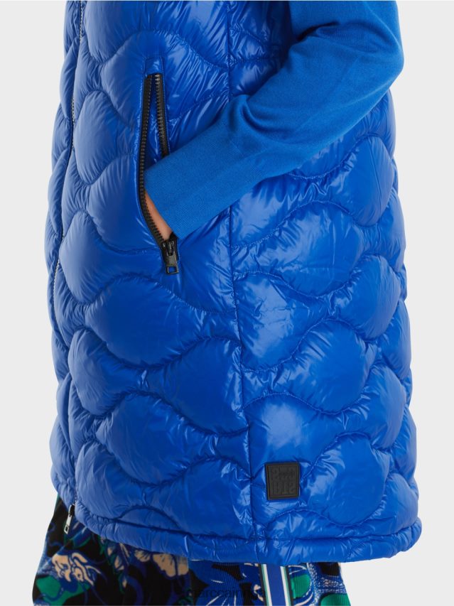 apģērbs spilgti karaliski zila VRBHXD219 Marc Cain gara \"pārdomāt kopā\" ​​stepēta veste