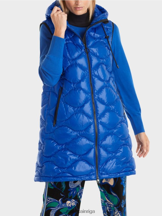 apģērbs spilgti karaliski zila VRBHXD219 Marc Cain gara \"pārdomāt kopā\" ​​stepēta veste