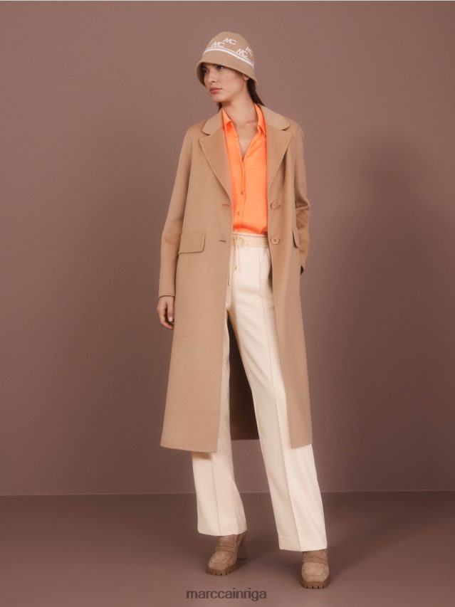 apģērbs spilgts īriss VRBHXD250 Marc Cain elegants vilnas mētelis