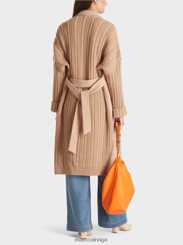 apģērbs spilgts īriss VRBHXD252 Marc Cain mētelis adīts Vācijā