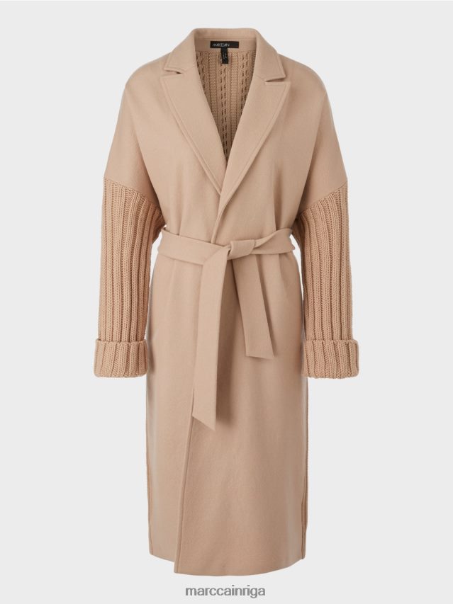 apģērbs spilgts īriss VRBHXD252 Marc Cain mētelis adīts Vācijā